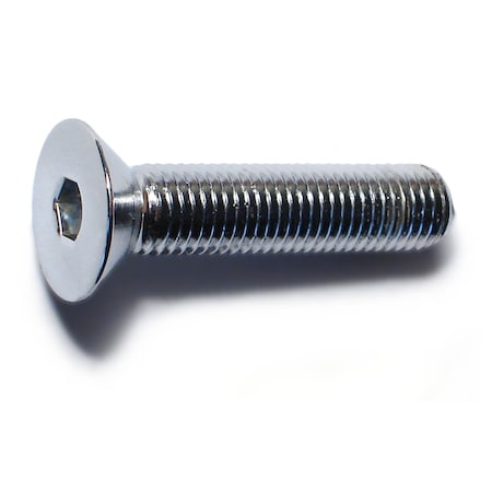 Midwest Fastener 5/16"-24 Socket Head Cap Screw, Flat Head, Chrome Plated Steel, 1-1/2 in Length, 10 PK 79934